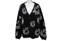 画像をギャラリービューアに読み込む, 新品未使用 SAINT Mxxxxxx × DENIM TEARS セントマイケル モヘア カーディガン ブラック ホワイト SMYS10000C50 中古 4c070381