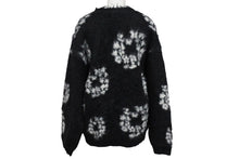 画像をギャラリービューアに読み込む, 新品未使用 SAINT Mxxxxxx × DENIM TEARS セントマイケル モヘア カーディガン ブラック ホワイト SMYS10000C50 中古 4c070381