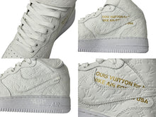 Load image into Gallery viewer, 新品同様 LOUIS VUITTON × NIKE ルイヴィトン ナイキ Air Force 1 Mid エアフォース1ミッド スニーカー 1A9V90 サイズ8 1/2 中古 4c070382