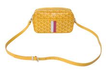 画像をギャラリービューアに読み込む, GOYARD ゴヤール カップヴェールPMバッグ ショルダーバッグ CAPVE2PMLTY08CL08P イエロー シルバー金具 PVC レザー 美品 中古 4c070387