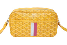 画像をギャラリービューアに読み込む, GOYARD ゴヤール カップヴェールPMバッグ ショルダーバッグ CAPVE2PMLTY08CL08P イエロー シルバー金具 PVC レザー 美品 中古 4c070387