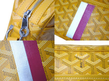 画像をギャラリービューアに読み込む, GOYARD ゴヤール カップヴェールPMバッグ ショルダーバッグ CAPVE2PMLTY08CL08P イエロー シルバー金具 PVC レザー 美品 中古 4c070387