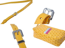 画像をギャラリービューアに読み込む, GOYARD ゴヤール カップヴェールPMバッグ ショルダーバッグ CAPVE2PMLTY08CL08P イエロー シルバー金具 PVC レザー 美品 中古 4c070387