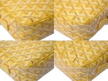 画像をギャラリービューアに読み込む, GOYARD ゴヤール カップヴェールPMバッグ ショルダーバッグ CAPVE2PMLTY08CL08P イエロー シルバー金具 PVC レザー 美品 中古 4c070387