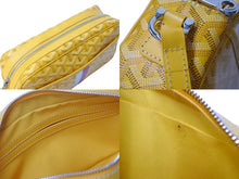 画像をギャラリービューアに読み込む, GOYARD ゴヤール カップヴェールPMバッグ ショルダーバッグ CAPVE2PMLTY08CL08P イエロー シルバー金具 PVC レザー 美品 中古 4c070387