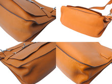 Load image into Gallery viewer, 極美品 HERMES エルメス ジプシエール34 ショルダーバッグ □Q刻 2013年 トリヨンクレマンス オレンジ シルバー金具 中古 4c070389