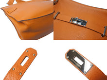 Load image into Gallery viewer, 極美品 HERMES エルメス ジプシエール34 ショルダーバッグ □Q刻 2013年 トリヨンクレマンス オレンジ シルバー金具 中古 4c070389