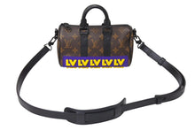 画像をギャラリービューアに読み込む, 極美品 LOUIS VUITTON ルイヴィトン キーポルXS ハンドバッグ M45788 モノグラムマカサー ブラック ブラウン パープル イエロー 中古 4c070391