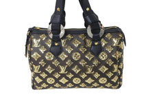 Load image into Gallery viewer, 極美品 LOUIS VUITTON ルイヴィトン スピーディ30 ハンドバッグ M40244 モノグラム エクリプス オール PVC レザー スパンコール 中古 4c070393