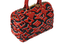 画像をギャラリービューアに読み込む, 極美品 LOUIS VUITTON × UF ルイヴィトン × ウルス フィッシャー スピーディバンドリエール25 ハンドバッグ M45552 レッド 中古 4c070394