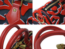 画像をギャラリービューアに読み込む, 極美品 LOUIS VUITTON × UF ルイヴィトン × ウルス フィッシャー スピーディバンドリエール25 ハンドバッグ M45552 レッド 中古 4c070394