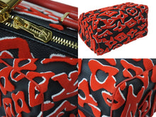 画像をギャラリービューアに読み込む, 極美品 LOUIS VUITTON × UF ルイヴィトン × ウルス フィッシャー スピーディバンドリエール25 ハンドバッグ M45552 レッド 中古 4c070394