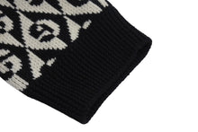 Load image into Gallery viewer, GUCCI グッチ Gランバス Vネック 長袖ニット CA37394 CA14517 テスート ウール ホワイト ブラック サイズXS 美品 中古 4c070410