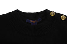 画像をギャラリービューアに読み込む, LOUISVUITTON ルイヴィトン ニットワンピース 19SS FHKD10LPX イタリア製 カシミヤ ウール ブラック サイズS 美品 中古 4c070411