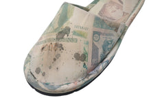 Load image into Gallery viewer, FUTURA LABORATORIES フューチュラ ラボラトリーズ ドルプリント スリッパ コットン カーキ ベージュ 美品 中古 4c070422