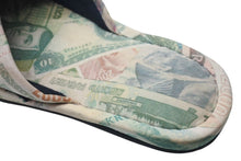 Load image into Gallery viewer, FUTURA LABORATORIES フューチュラ ラボラトリーズ ドルプリント スリッパ コットン カーキ ベージュ 美品 中古 4c070422