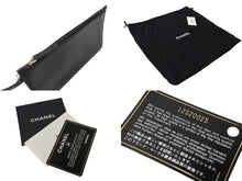 画像をギャラリービューアに読み込む, CHANEL シャネル バリビアリッツトートGM ココマーク 12番台 2008年 コーティングキャンバス ブラック シルバー 美品 中古 4c070423