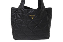 画像をギャラリービューアに読み込む, 新品同様 PRADA プラダ トートバッグ ハンドバッグ キルティング 1BG450 イタリア製 レザー ゴールド金具 中古 4c070432