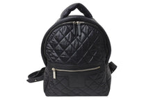 Load image into Gallery viewer, 極美品 CHANEL シャネル コココクーン リュック デイパック 26番台 2018年 ナイロン ブラック シルバー金具 中古 4c070434