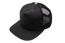 画像をギャラリービューアに読み込む, 極美品 CHROME HEARTS クロムハーツトラッカーキャップ クロスパッチ セメタリー クロスボール シルバー 925 ブラック 中古 4c070442