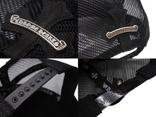画像をギャラリービューアに読み込む, 極美品 CHROME HEARTS クロムハーツトラッカーキャップ クロスパッチ セメタリー クロスボール シルバー 925 ブラック 中古 4c070442