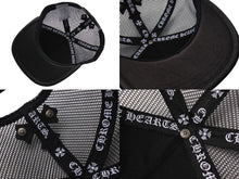 画像をギャラリービューアに読み込む, 極美品 CHROME HEARTS クロムハーツトラッカーキャップ クロスパッチ セメタリー クロスボール シルバー 925 ブラック 中古 4c070442