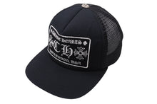 画像をギャラリービューアに読み込む, CHROME HEARTS クロムハーツトラッカーキャップ CHロゴ刺繍 クロスボール シルバー 925 ブラック 中古 美品 4c070444