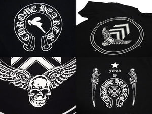 CHROME HEARTS クロムハーツ フォッティ 半袖Ｔシャツ サイズM ホースシュー ブラック 美品 中古 4c070447