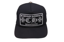 画像をギャラリービューアに読み込む, CHROME HEARTS クロムハーツトラッカーキャップ ホノルル限定 CHロゴ刺繍 クロスボール シルバー 925 ブラック 中古 美品 4c070448