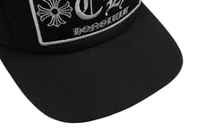 画像をギャラリービューアに読み込む, CHROME HEARTS クロムハーツトラッカーキャップ ホノルル限定 CHロゴ刺繍 クロスボール シルバー 925 ブラック 中古 美品 4c070448