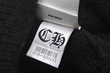 画像をギャラリービューアに読み込む, Chrome Hearts クロムハーツ WOOL WATCH CAP ニット帽 帽子 ホースシュー U.S.A製 ブラック ホワイト サイズOS 美品 中古 4c070458
