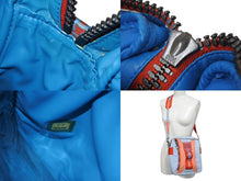 画像をギャラリービューアに読み込む, CHANEL シャネル スポーツライン ショルダーバッグ 7番台 ココマーク ナイロンキャンバス ブルー レッド 良品 中古 4c070463