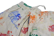 Load image into Gallery viewer, GUCCI × Disney グッチ × ディズニー オーバーサイズ ボウリングパンツ ショートパンツ 604046 サイズ44 ベージュ リネン 中古 4c070466