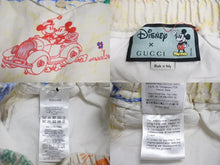 Load image into Gallery viewer, GUCCI × Disney グッチ × ディズニー オーバーサイズ ボウリングパンツ ショートパンツ 604046 サイズ44 ベージュ リネン 中古 4c070466