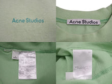 Load image into Gallery viewer, 極美品 ACNE STUDIOS アクネストゥディオズ 半袖Ｔシャツ 1152-343-0274 サイズS グリーン ロゴプリント 中古 4c070479