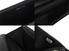 画像をギャラリービューアに読み込む, CHANEL シャネル ボーイシャネル ショルダーバッグ チェーンウォレット 19番台 ラムスキン ブラック シルバー 美品 中古 4c070487
