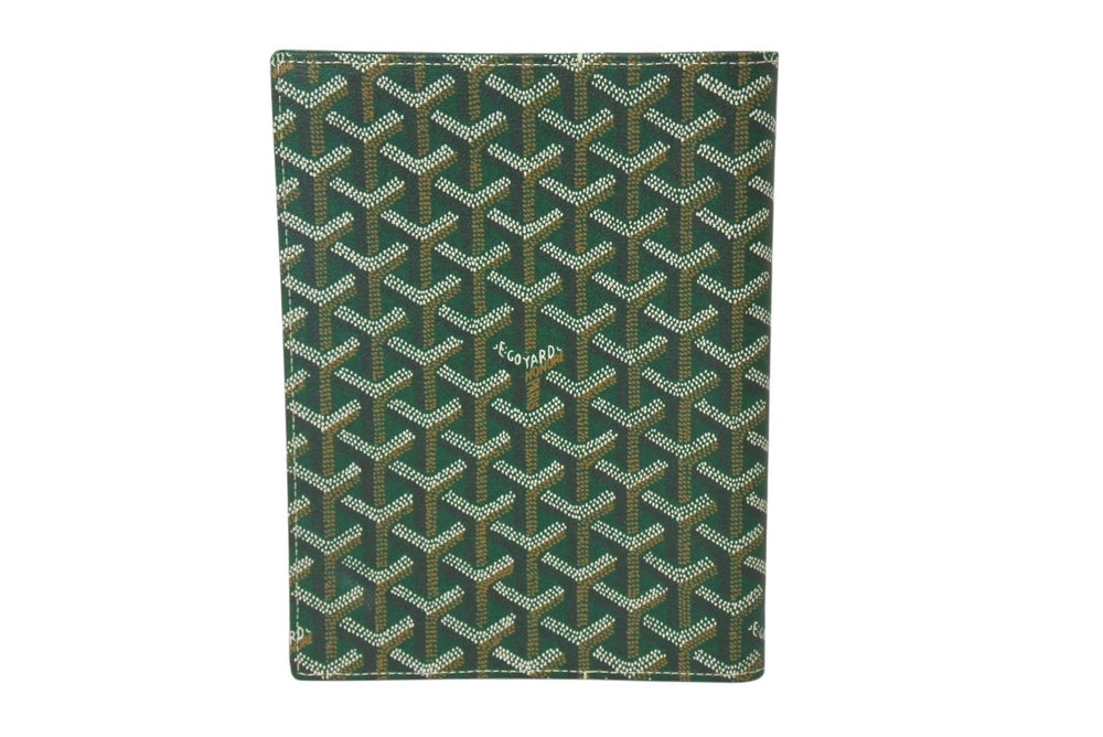 新品未使用 GOYARD ゴヤール カスティリオーネ カバー 手帳カバー CASTIGMMLTY09CL09X マーカージュ グリーン PVC レザー 中古 4c070493