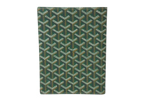 New and unused GOYARD Castiglione Cover Notebook Cover CASTIGMMLTY09CL09X Markage Green PVC Leather Used 4c070493