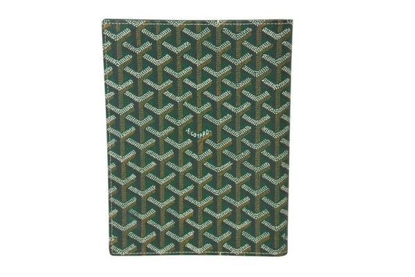 New and unused GOYARD Castiglione Cover Notebook Cover CASTIGMMLTY09CL09X Markage Green PVC Leather Used 4c070493
