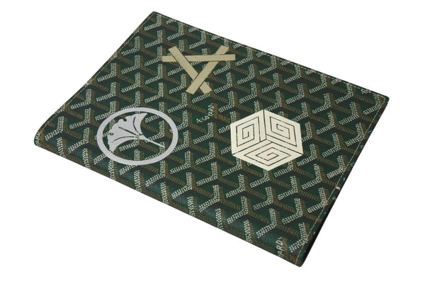 New and unused GOYARD Castiglione Cover Notebook Cover CASTIGMMLTY09CL09X Markage Green PVC Leather Used 4c070493