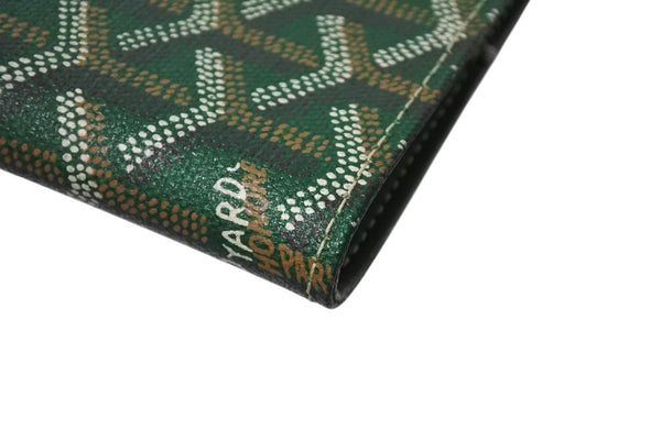 New and unused GOYARD Castiglione Cover Notebook Cover CASTIGMMLTY09CL09X Markage Green PVC Leather Used 4c070493