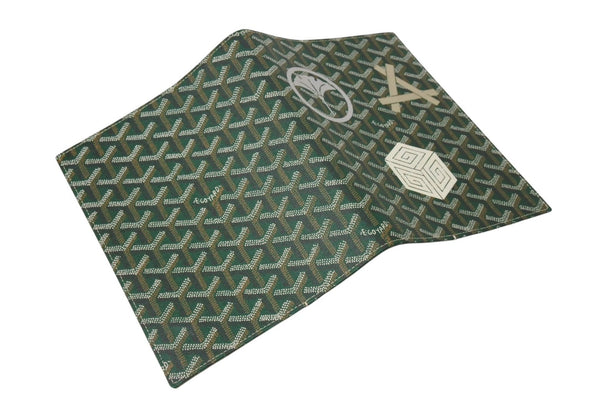 New and unused GOYARD Castiglione Cover Notebook Cover CASTIGMMLTY09CL09X Markage Green PVC Leather Used 4c070493