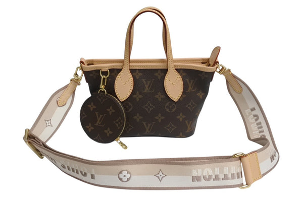 New and unused LOUIS VUITTON Neverfull BB Monogram Shoulder Bag Brown IC Chip M46705 Used 4c070498