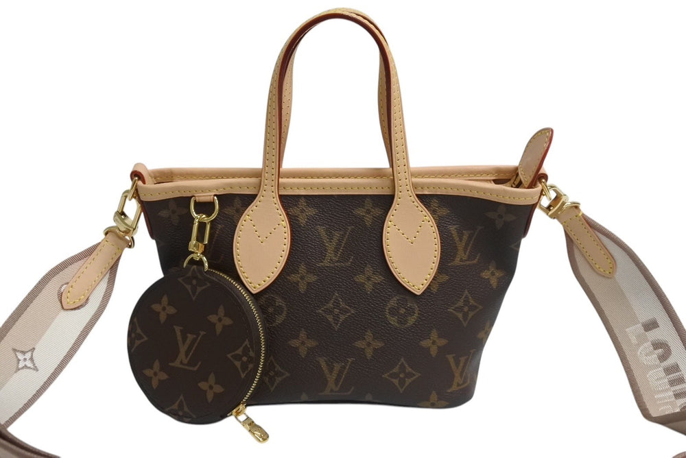 新品未使用 LOUIS VUITTON ルイヴィトン ネヴァーフル BB モノグラム ショルダーバッグ ブラウン ICチップ M46705 中古 4c070498