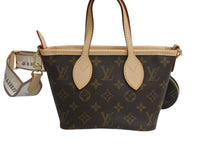 画像をギャラリービューアに読み込む, 極美品 LOUISVUITTON ルイヴィトン ネヴァーフルBB ハンドバッグ ショルダーバッグ M46705 モノグラム ブラウン PVC レザー 中古 4b008002