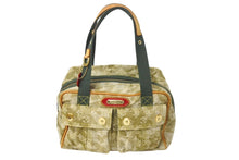 Load image into Gallery viewer, LOUIS VUITTON ルイヴィトン 08AW モノグラモフラージュ デニム ジャスミン ハンドバッグ M95772 カーキ 村上隆 廃盤 美品 中古 4c070499