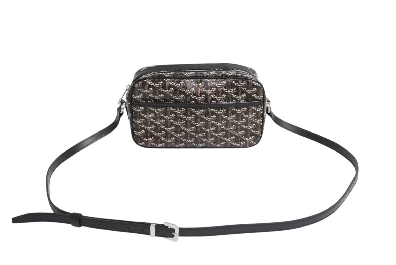 GOYARD ゴヤール カップヴェールPMバッグ ショルダーバッグ CAPVE2PMLTY01CL01P ブラック PVC レザー シルバー金具 美品  中古 4c070506 – Casanova Vintage