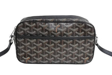 Load image into Gallery viewer, GOYARD ゴヤール カップヴェールPMバッグ ショルダーバッグ CAPVE2PMLTY01CL01P ブラック PVC レザー シルバー金具 美品 中古 4c070506