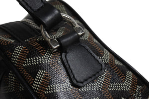 GOYARD ゴヤール カップヴェールPMバッグ ショルダーバッグ CAPVE2PMLTY01CL01P ブラック PVC レザー シルバー金具 美品 中古 4c070506