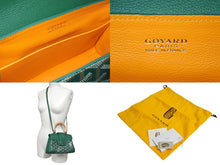 画像をギャラリービューアに読み込む, 極美品 GOYARD ゴヤール サイゴン ミニ ソフトバッグ 2WAY ハンドバッグ SAIGONMINTY09CL09P グリーン シルバー金具 中古 4c070507